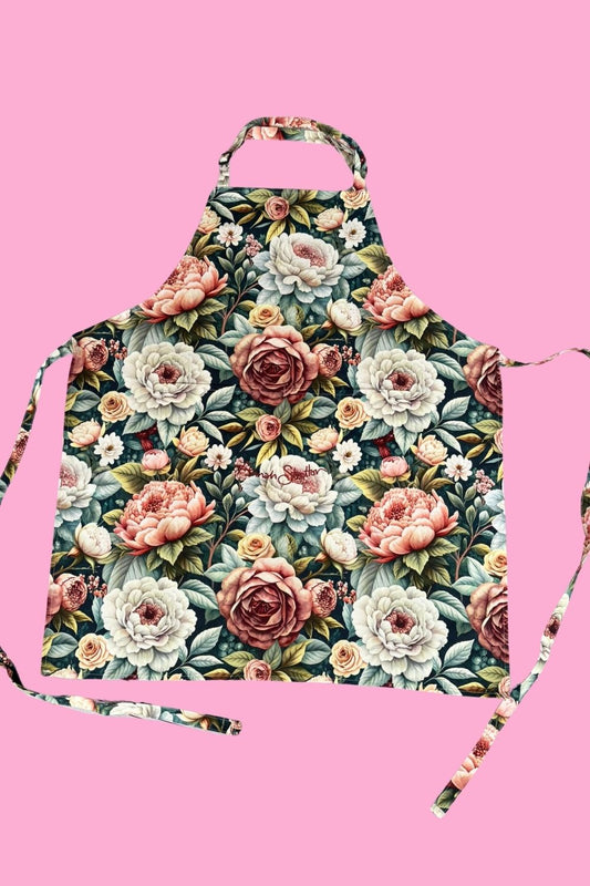 Spring Serenade floral cotton apron Annah Stretton