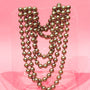 AS Costume Pearl Necklace - Champagne