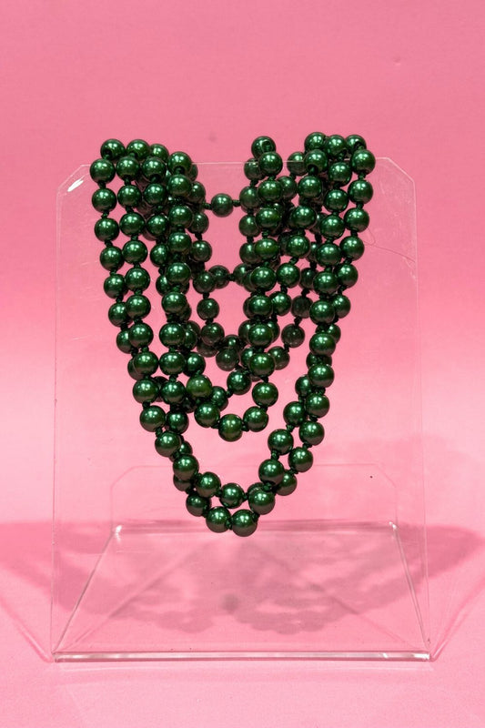AS Costume Pearl Necklace - Emerald