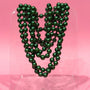 AS Costume Pearl Necklace - Emerald