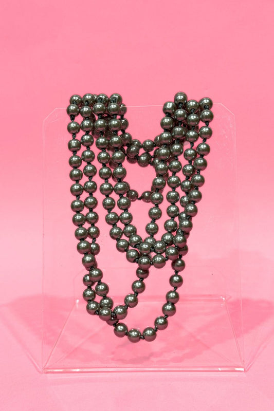 AS Costume Pearl Necklace - Slate