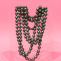 AS Costume Pearl Necklace - Slate