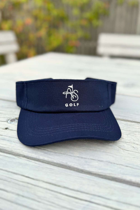 Front view Golf Visor Navy – Annah Stretton women’s golf accessory