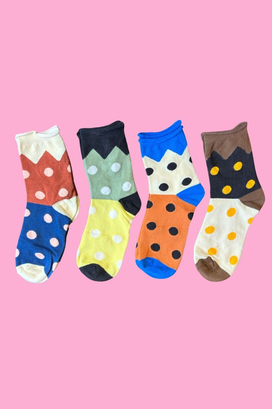 Colour Me Dotty Socks - Multi Pack Of 4