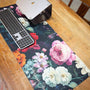 Computer Desk Mat - Midnight Floral Waltz