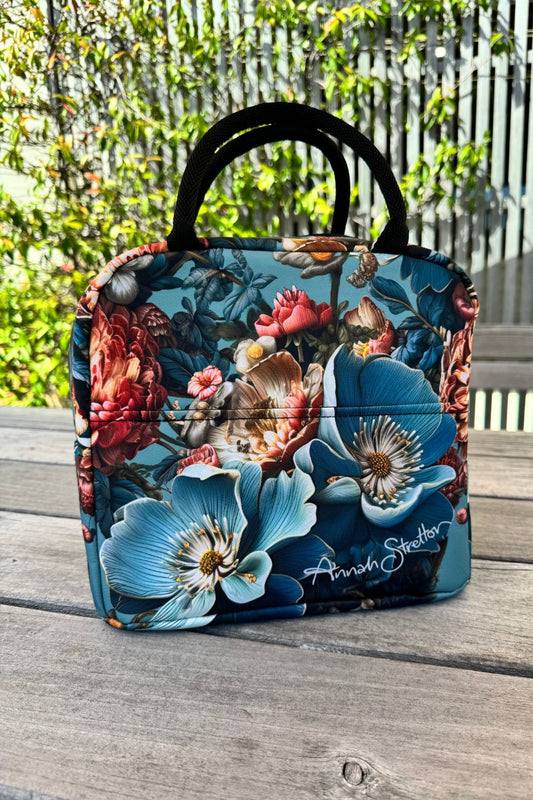 Cosmetic Insulated Travel Bag - Blue Bloom | PRE ORDER Mid April