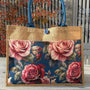 Jute Bag - Heart Rose