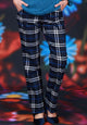 Vita Kaye Pants - Navy Plaid