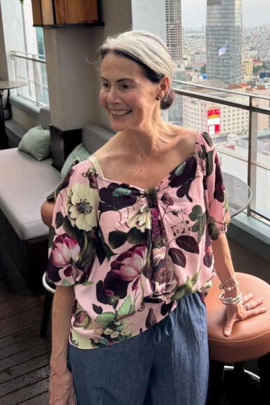 Cecily Bambi Top - Rose Garden