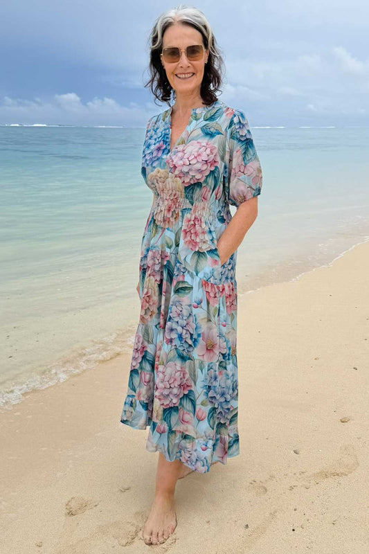 Indie Dress - Misted Hydrangea