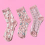Candy Crew Socks - Pack of 3 - Pinks