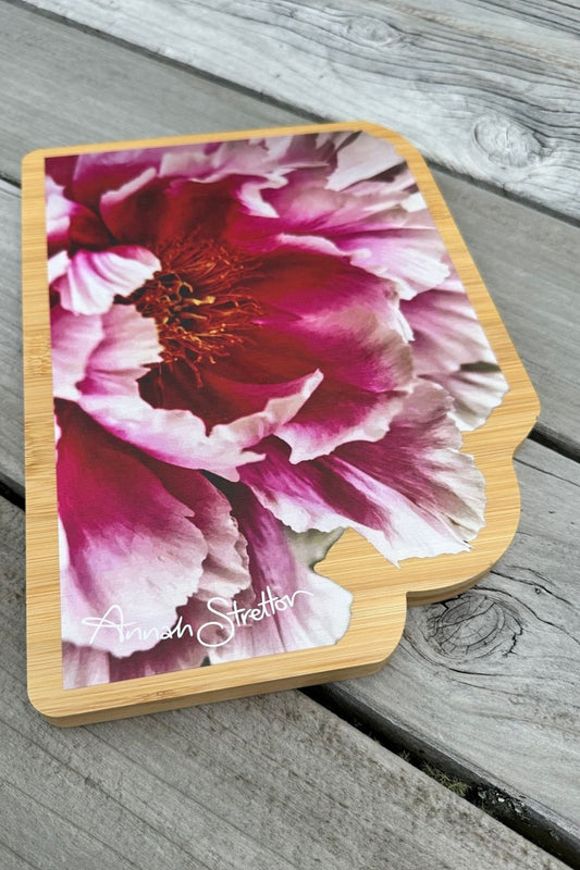 Annah Stretton Peony chopping board