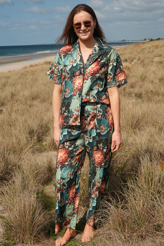 Annah Stretton April Pants Blue Bloom