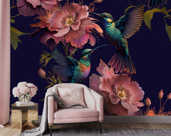 Fantasy Birds Mural Wallpaper - 2.7 x 3m