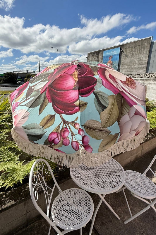 AS Beach Umbrella - Crimson Whisper