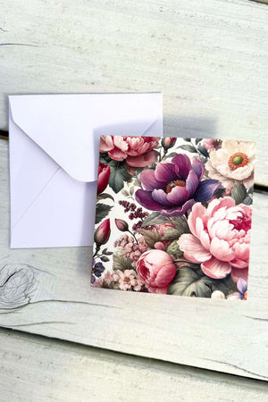 annah stretton blank card petal poem floral print
