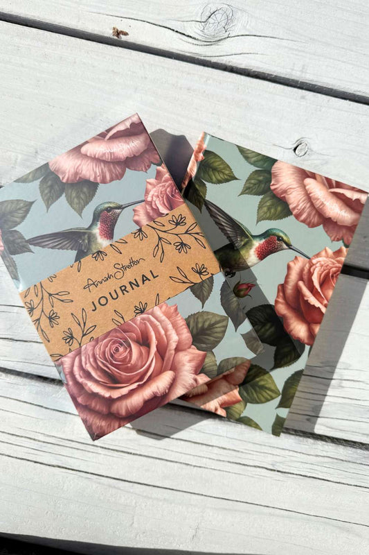 annah stretton hard cover journal romancing the rose floral notebook