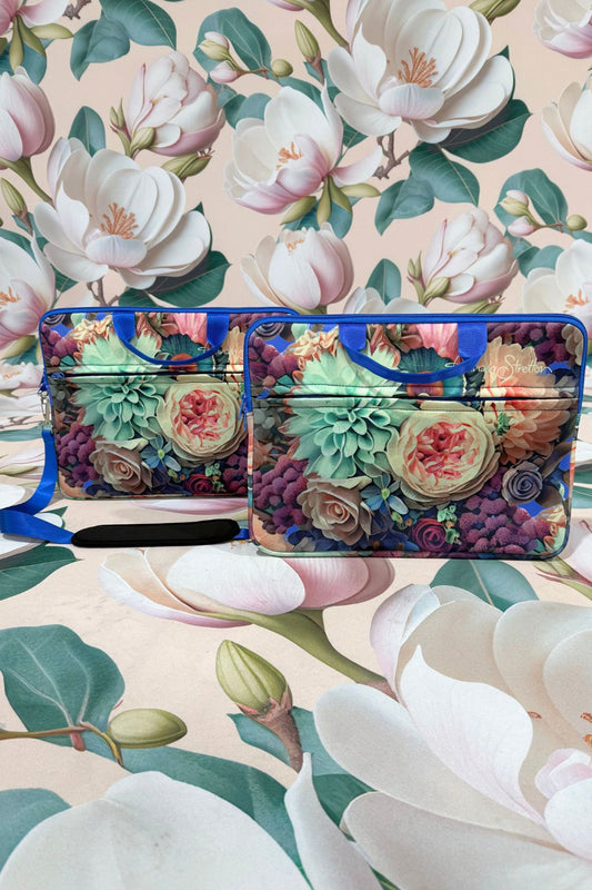 annah stretton antique peonies laptop case neoprene floral sleeve