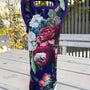 AS Neoprene Wine Bag - Navy J'adore Roses