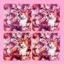 AS Square Coaster - Set of 4 - Ginger Cat | BUY 1 GET 1 HALF PRICE