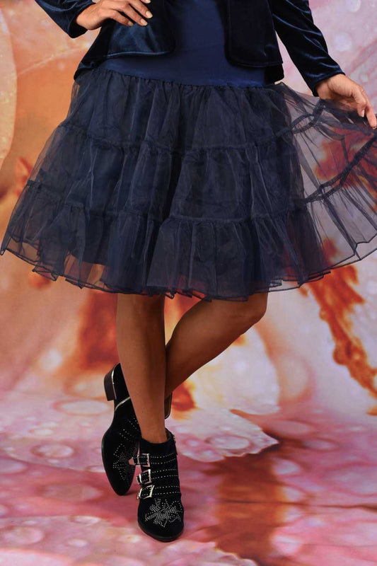 Frill You Petticoat - Navy