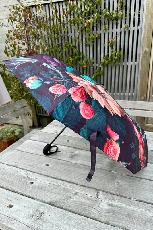 Blooming Love Umbrella - Navy