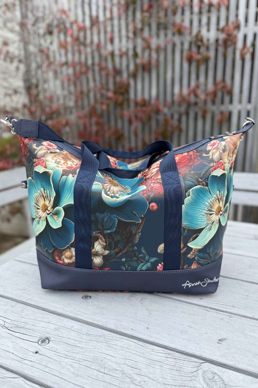 AS Overnight Bag - Blue Bloom