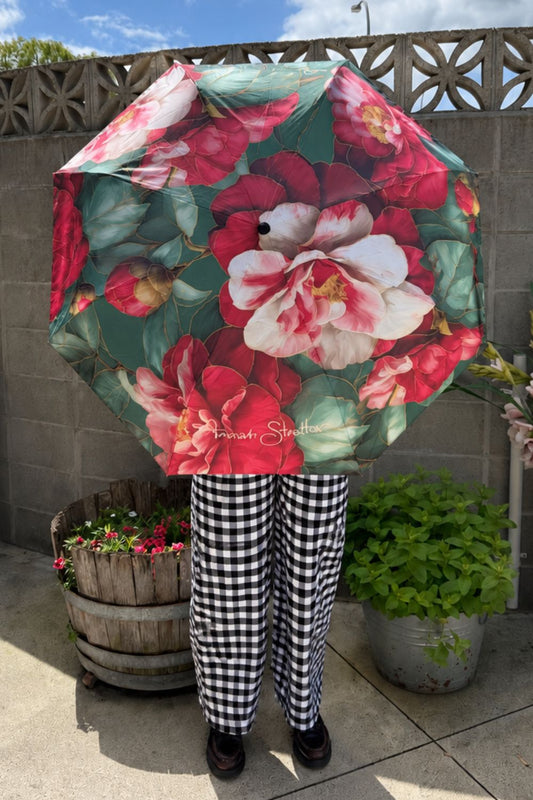 Pop Up Umbrella - Camellia Winter