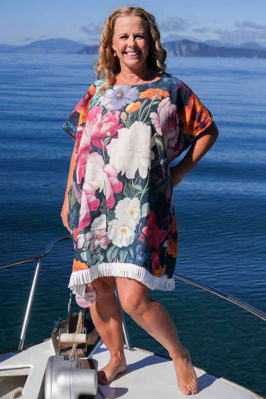 AS Hooded Towel Poncho - Midnight Waltz