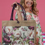 Jute Bag - Crimson Whisper