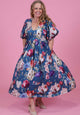 Gloria Dress - Navy Fusion
