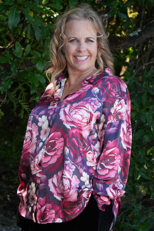 Take Me Home Shirt - Berry Blossom