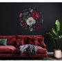 Circle Mural - Winter Rose