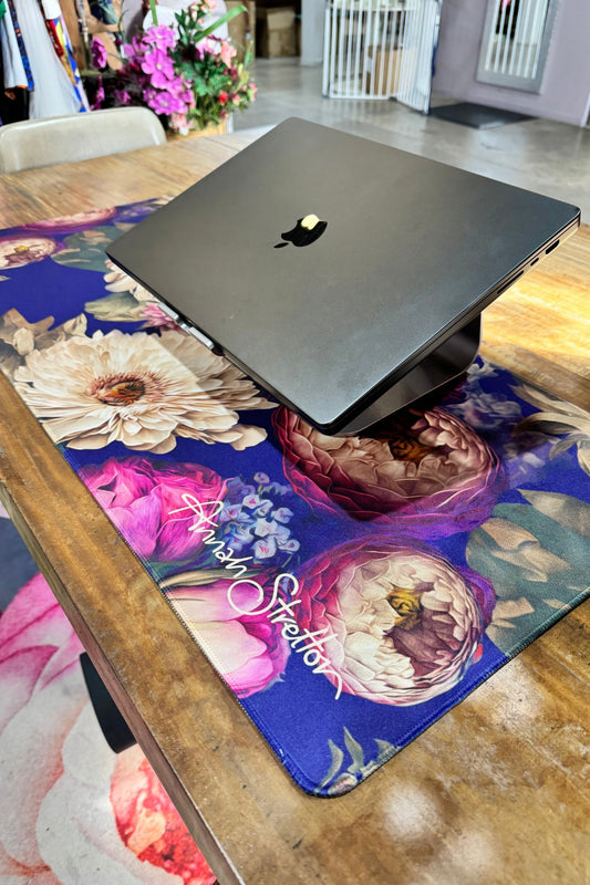 annah stretton lovers bouquet computer desk mat floral neoprene