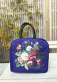 Cosmetic Insulated Travel Bag - Navy J'adore Roses | PROMO