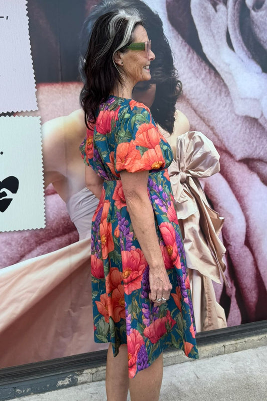 100% cotton floral dress by Annah Stretton