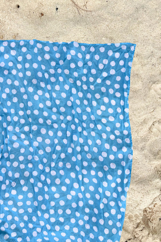 Cotton Wrap - Teal Spot