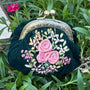 Edna Velvet Coin Purse - Forest Green