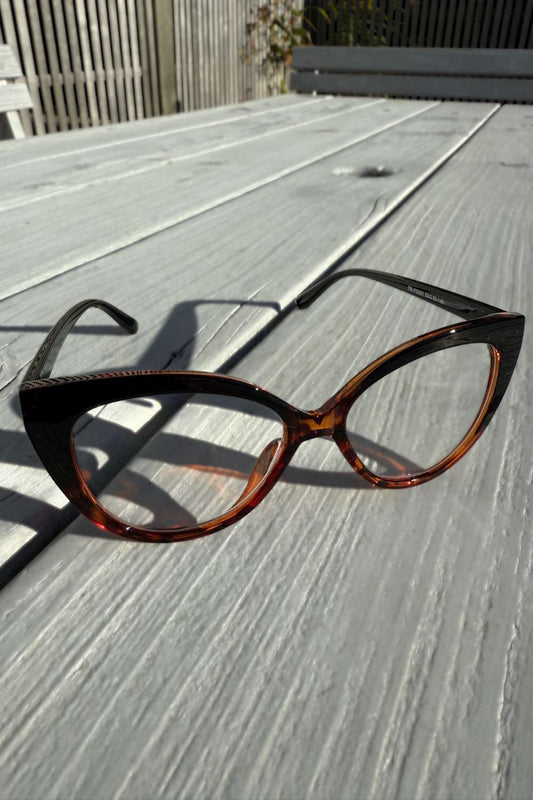 Eleanor Reading Glasses - Black Tort +1.5