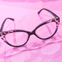 Eleanor Blue Light Glasses - Clear Tort