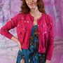 Emily Bow Cardi - Cerise