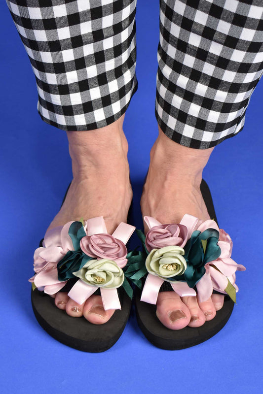 Pink Floral Statement Slides