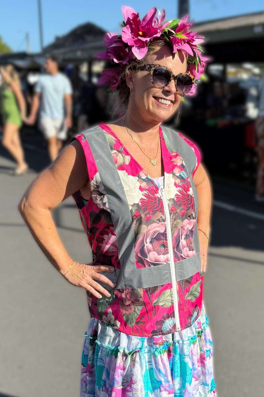 Front view Florence Hi-Vis Vest – women’s activewear reflective vest