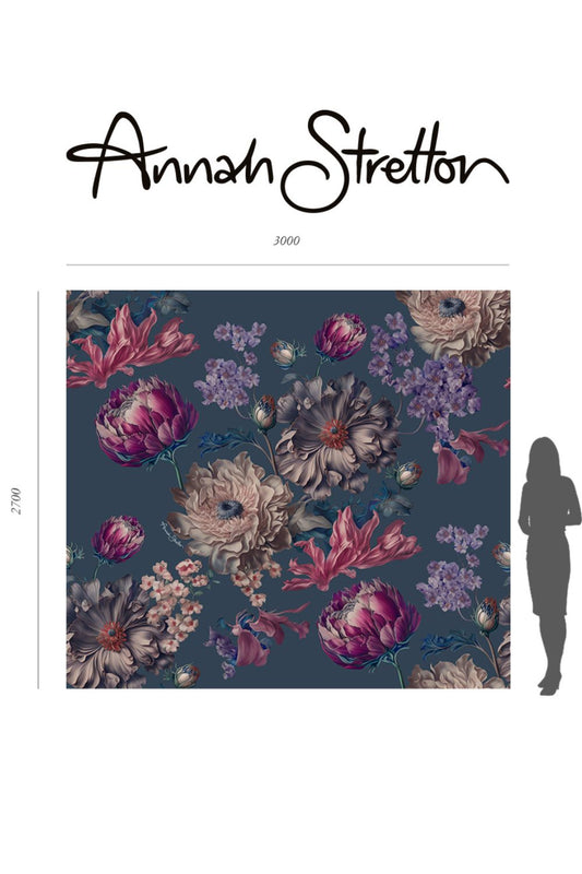 Floriana Mural Wallpaper - 2.7m x 3m