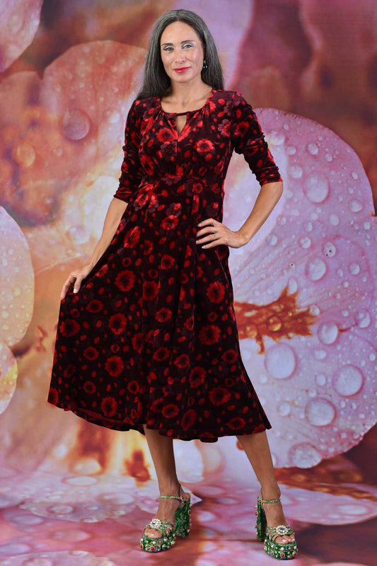 Annah Stretton Gina Jude Dress Red Velvet