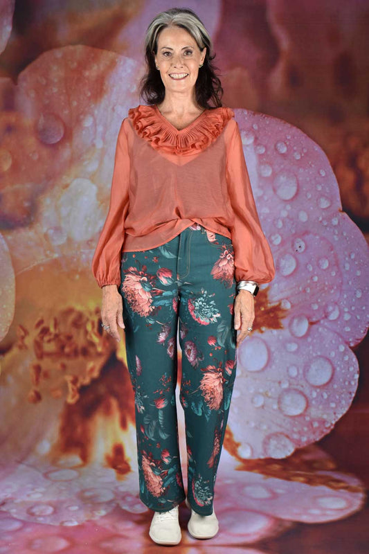 Harriet Blouse - Tangerine | SALE