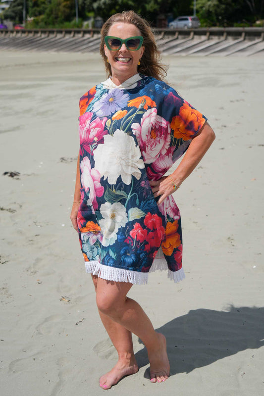 AS Hooded Towel Poncho - Midnight Waltz