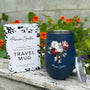 Insulated Travel Mug - Midnight Bloom