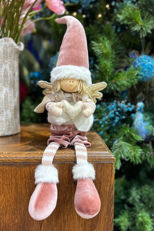 Annah Stretton festive Christmas Doll – sitting design for tables and shelves
