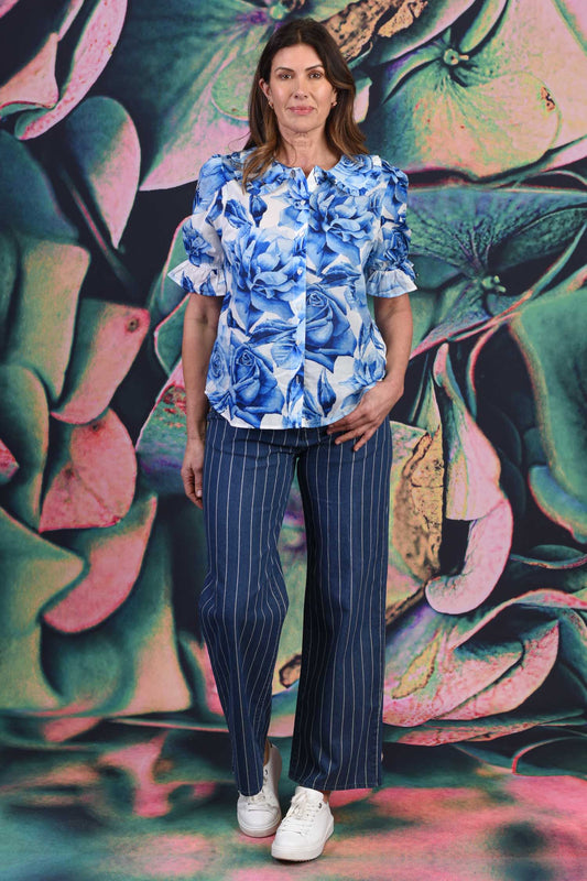 Annah Stretton Madison Pant Denim Stripe